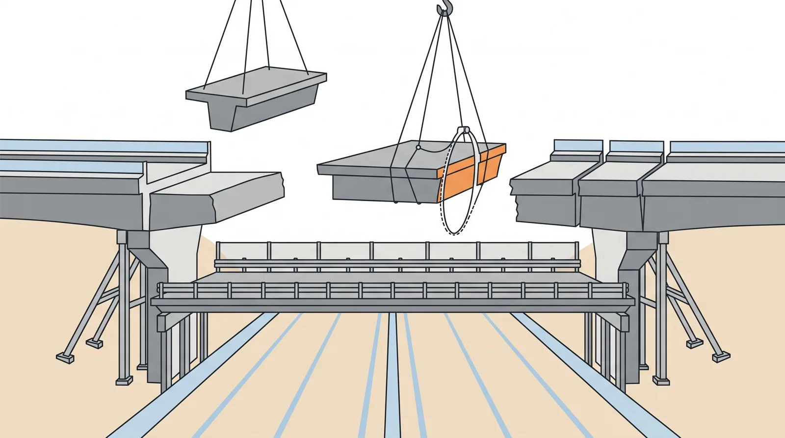 Bridge demolition and deconstruction — concept diagram