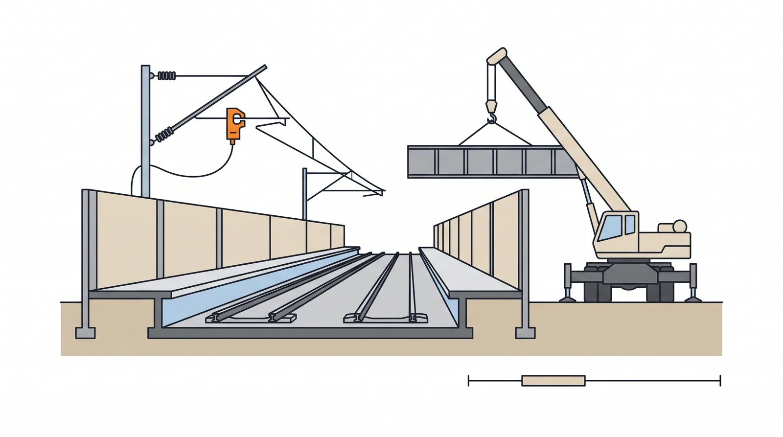 Working over live railways: possessions and blockades — concept diagram