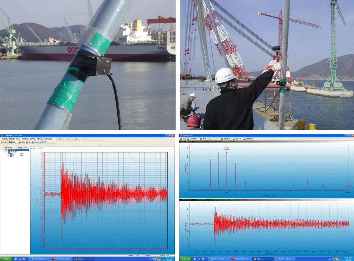 Measuring cable force by vibration